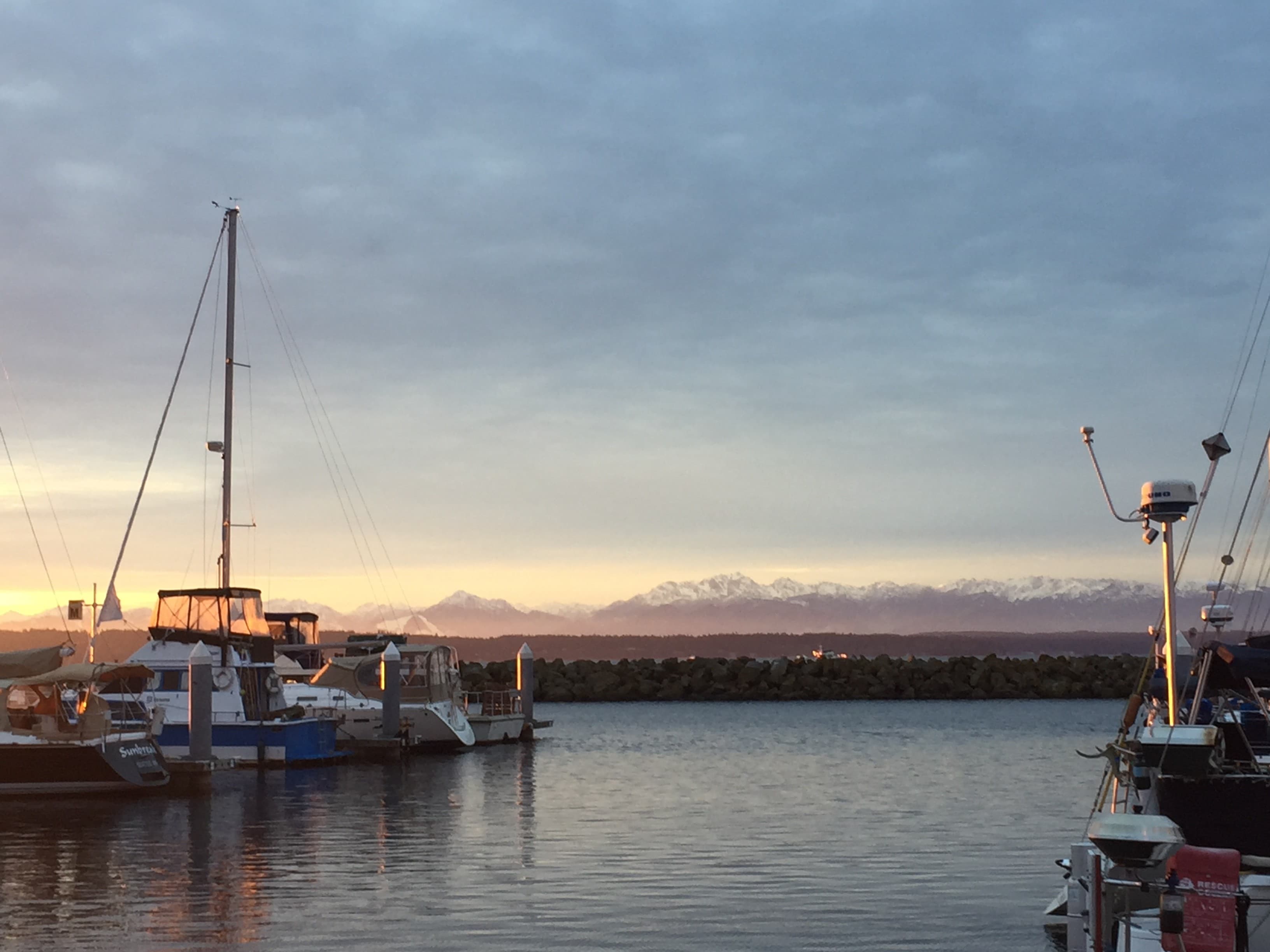 Winter Puget Sound Sunset